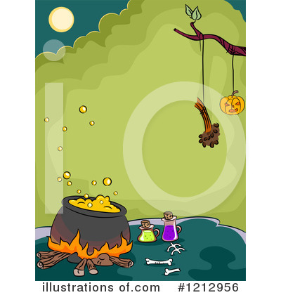 Royalty-Free (RF) Cauldron Clipart Illustration by BNP Design Studio - Stock Sample #1212956