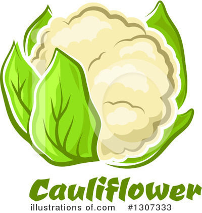 Royalty-Free (RF) Cauliflower Clipart Illustration by Vector Tradition SM - Stock Sample #1307333