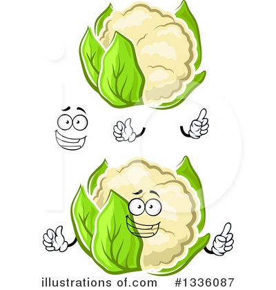 Royalty-Free (RF) Cauliflower Clipart Illustration by Vector Tradition SM - Stock Sample #1336087