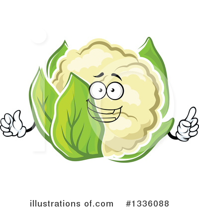 Royalty-Free (RF) Cauliflower Clipart Illustration by Vector Tradition SM - Stock Sample #1336088