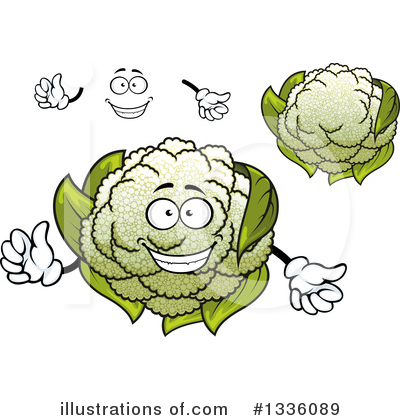 Royalty-Free (RF) Cauliflower Clipart Illustration by Vector Tradition SM - Stock Sample #1336089