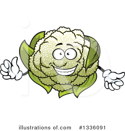 Royalty-Free (RF) Cauliflower Clipart Illustration by Vector Tradition SM - Stock Sample #1336091