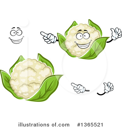 Royalty-Free (RF) Cauliflower Clipart Illustration by Vector Tradition SM - Stock Sample #1365521