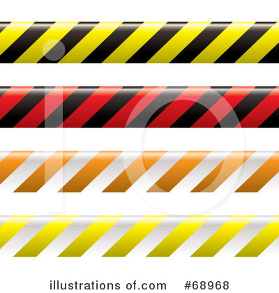 Royalty-Free (RF) Caution Tape Clipart Illustration by michaeltravers - Stock Sample #68968