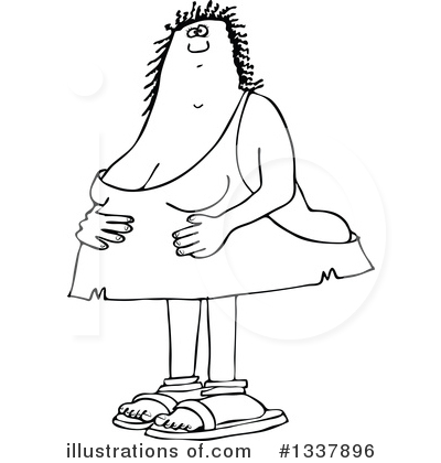 Royalty-Free (RF) Cave Woman Clipart Illustration by djart - Stock Sample #1337896