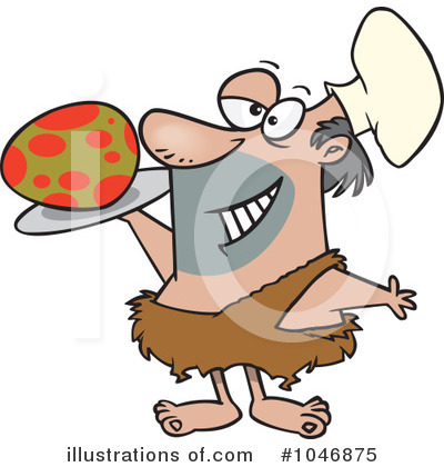 Royalty-Free (RF) Caveman Clipart Illustration by toonaday - Stock Sample #1046875