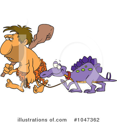 Royalty-Free (RF) Caveman Clipart Illustration by toonaday - Stock Sample #1047362
