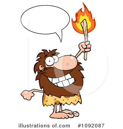Royalty-Free (RF) Caveman Clipart Illustration by Hit Toon - Stock Sample #1092087