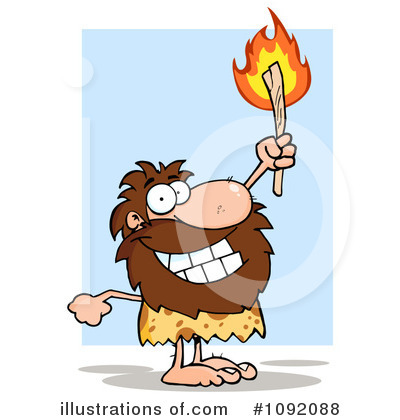 Royalty-Free (RF) Caveman Clipart Illustration by Hit Toon - Stock Sample #1092088