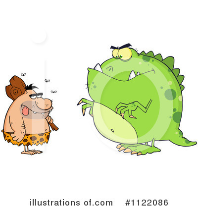 Royalty-Free (RF) Caveman Clipart Illustration by Hit Toon - Stock Sample #1122086