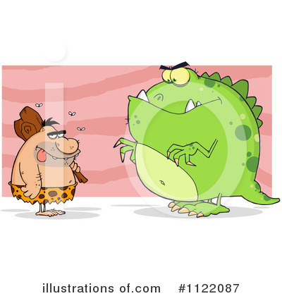 Royalty-Free (RF) Caveman Clipart Illustration by Hit Toon - Stock Sample #1122087