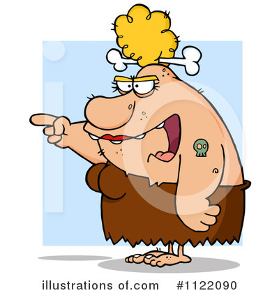 Royalty-Free (RF) Caveman Clipart Illustration by Hit Toon - Stock Sample #1122090