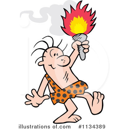 Royalty-Free (RF) Caveman Clipart Illustration by Johnny Sajem - Stock Sample #1134389