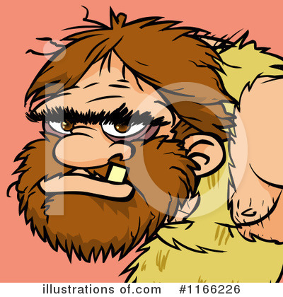 Royalty-Free (RF) Caveman Clipart Illustration by Cartoon Solutions - Stock Sample #1166226