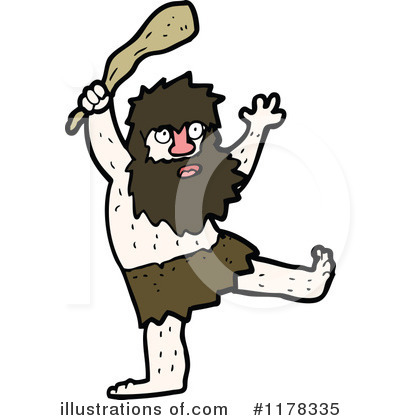 Royalty-Free (RF) Caveman Clipart Illustration by lineartestpilot - Stock Sample #1178335