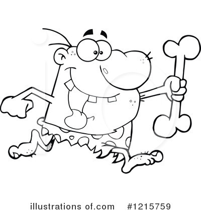 Royalty-Free (RF) Caveman Clipart Illustration by Hit Toon - Stock Sample #1215759