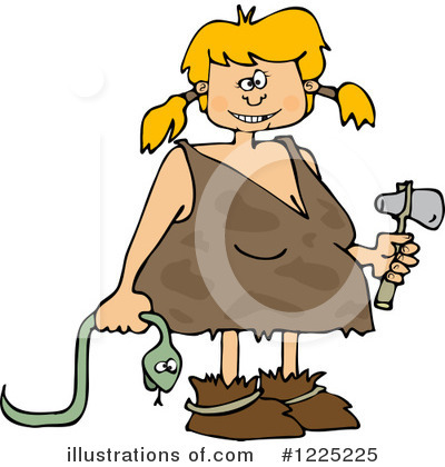 Royalty-Free (RF) Caveman Clipart Illustration by djart - Stock Sample #1225225