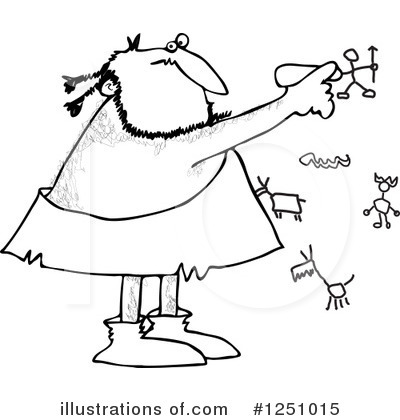 Royalty-Free (RF) Caveman Clipart Illustration by djart - Stock Sample #1251015
