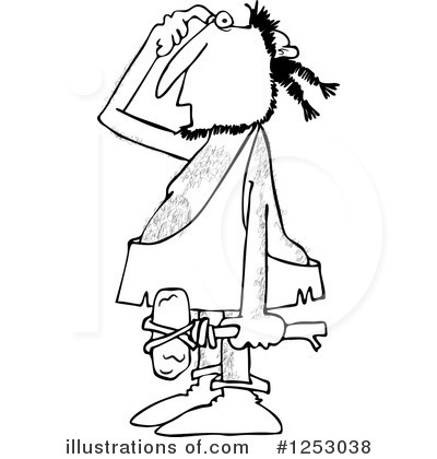 Royalty-Free (RF) Caveman Clipart Illustration by djart - Stock Sample #1253038