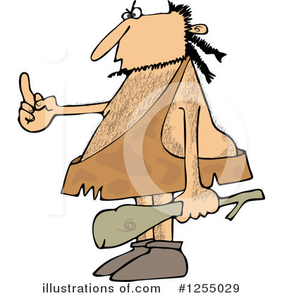 Royalty-Free (RF) Caveman Clipart Illustration by djart - Stock Sample #1255029