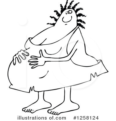 Royalty-Free (RF) Caveman Clipart Illustration by djart - Stock Sample #1258124