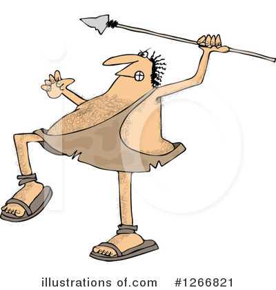 Royalty-Free (RF) Caveman Clipart Illustration by djart - Stock Sample #1266821