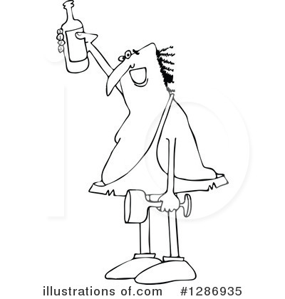 Royalty-Free (RF) Caveman Clipart Illustration by djart - Stock Sample #1286935
