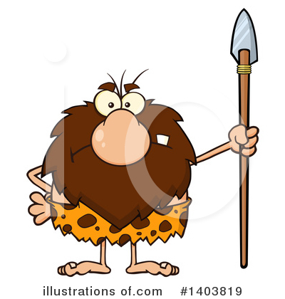 Caveman Clipart #1403819 by Hit Toon