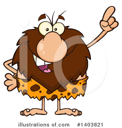 Caveman Clipart #1403821 by Hit Toon