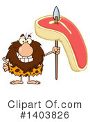 Caveman Clipart #1403826 by Hit Toon