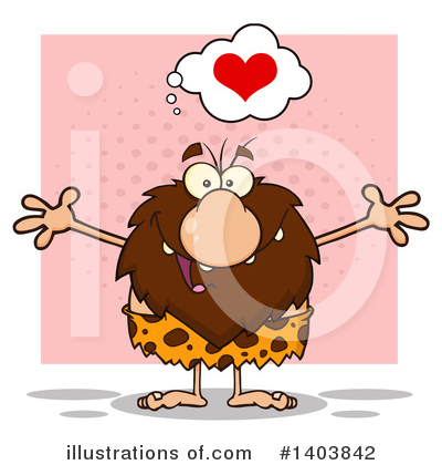 Royalty-Free (RF) Caveman Clipart Illustration by Hit Toon - Stock Sample #1403842