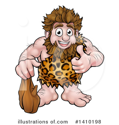 Caveman Clipart #1410198 by AtStockIllustration