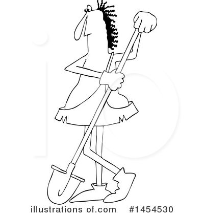 Royalty-Free (RF) Caveman Clipart Illustration by djart - Stock Sample #1454530