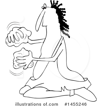 Royalty-Free (RF) Caveman Clipart Illustration by djart - Stock Sample #1455246