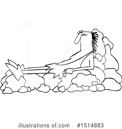 Royalty-Free (RF) Caveman Clipart Illustration by djart - Stock Sample #1514883
