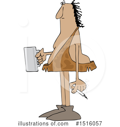 Royalty-Free (RF) Caveman Clipart Illustration by djart - Stock Sample #1516057