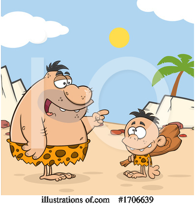 Royalty-Free (RF) Caveman Clipart Illustration by Hit Toon - Stock Sample #1706639