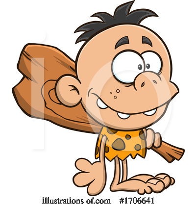 Royalty-Free (RF) Caveman Clipart Illustration by Hit Toon - Stock Sample #1706641
