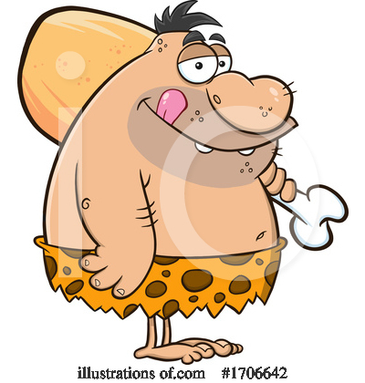 Royalty-Free (RF) Caveman Clipart Illustration by Hit Toon - Stock Sample #1706642