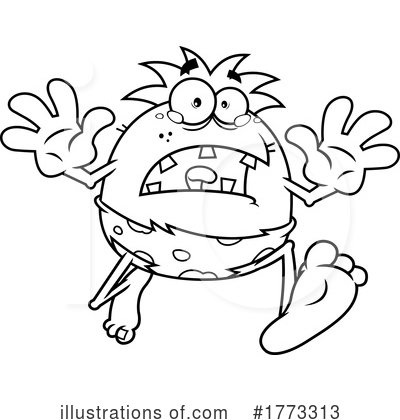 Royalty-Free (RF) Caveman Clipart Illustration by Hit Toon - Stock Sample #1773313