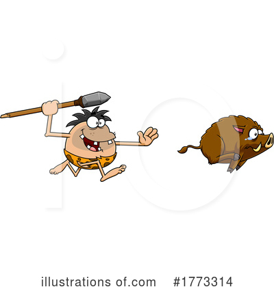 Royalty-Free (RF) Caveman Clipart Illustration by Hit Toon - Stock Sample #1773314