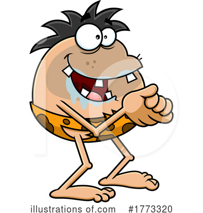 Royalty-Free (RF) Caveman Clipart Illustration by Hit Toon - Stock Sample #1773320