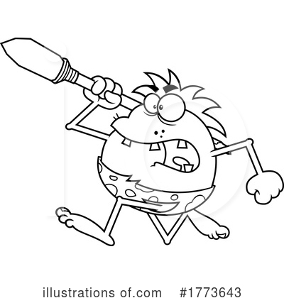 Royalty-Free (RF) Caveman Clipart Illustration by Hit Toon - Stock Sample #1773643