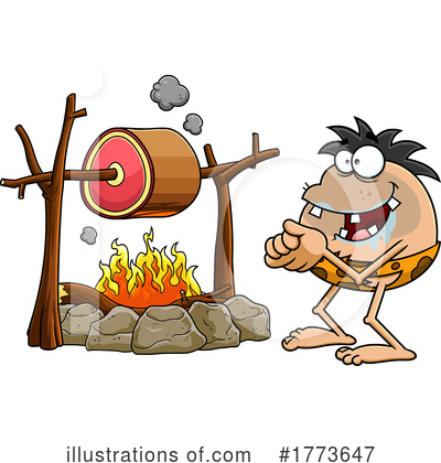 Royalty-Free (RF) Caveman Clipart Illustration by Hit Toon - Stock Sample #1773647
