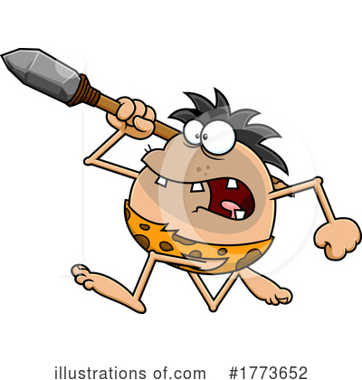 Royalty-Free (RF) Caveman Clipart Illustration by Hit Toon - Stock Sample #1773652