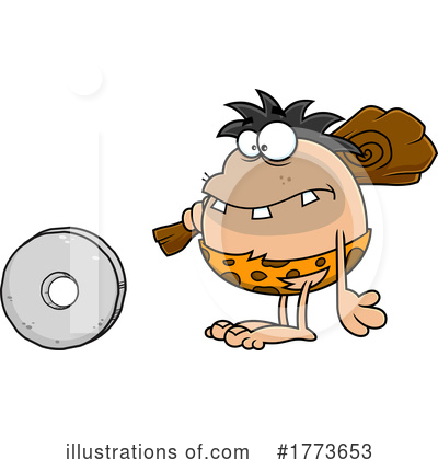 Royalty-Free (RF) Caveman Clipart Illustration by Hit Toon - Stock Sample #1773653
