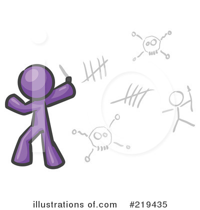 Purple Mascot Clipart #219435 by Leo Blanchette