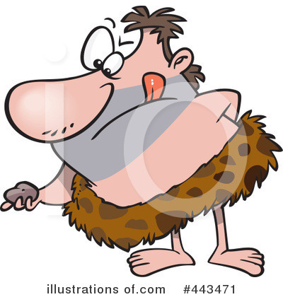 Royalty-Free (RF) Caveman Clipart Illustration by toonaday - Stock Sample #443471
