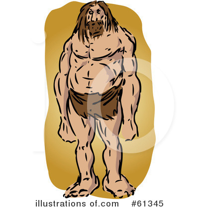 Royalty-Free (RF) Cavemen Clipart Illustration by Kheng Guan Toh - Stock Sample #61345