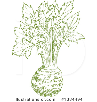 Royalty-Free (RF) Celery Clipart Illustration by Vector Tradition SM - Stock Sample #1384494